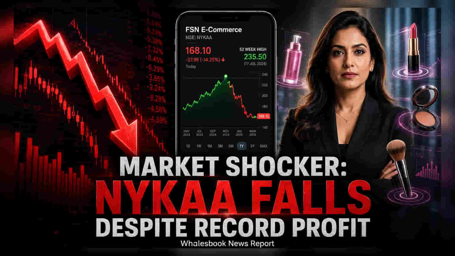 FSN E-Commerce Share Price: 52-Week High नंतर ₹348 वरून घसरण, गुंतवणूकदारांची नफा वसुली