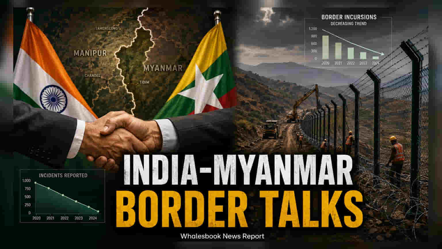 India, Myanmar Border Demarcation: મણિપુરની ચર્ચા વચ્ચે સરહદ નક્કી કરવા મંત્રણા