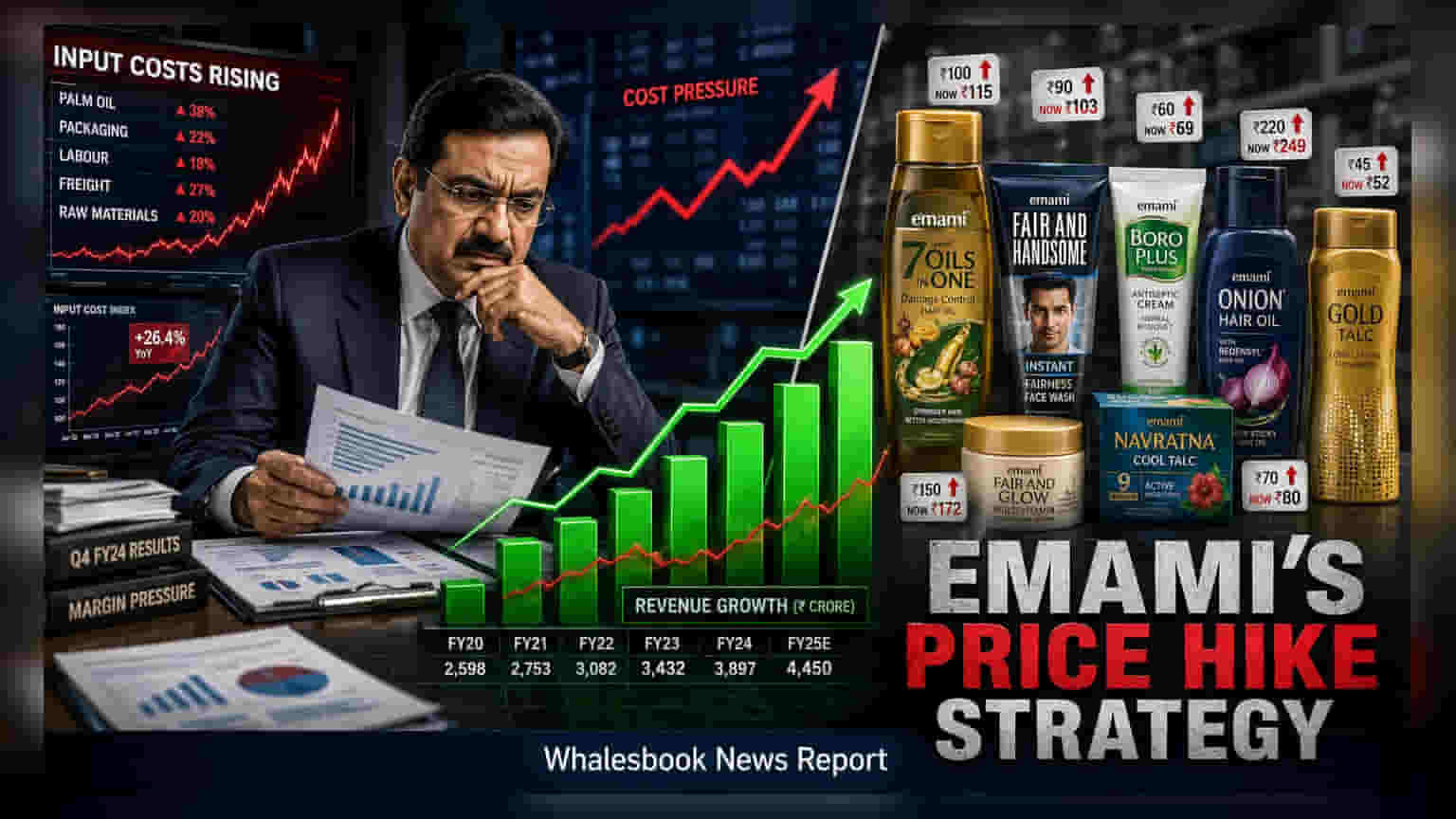 Emami Q1 Results: ਮੁਨਾਫਾ **16%** ਡਿੱਗਿਆ, ਕੀਮਤਾਂ ਵਧਾਉਣ ਦੀ ਤਿਆਰੀ
