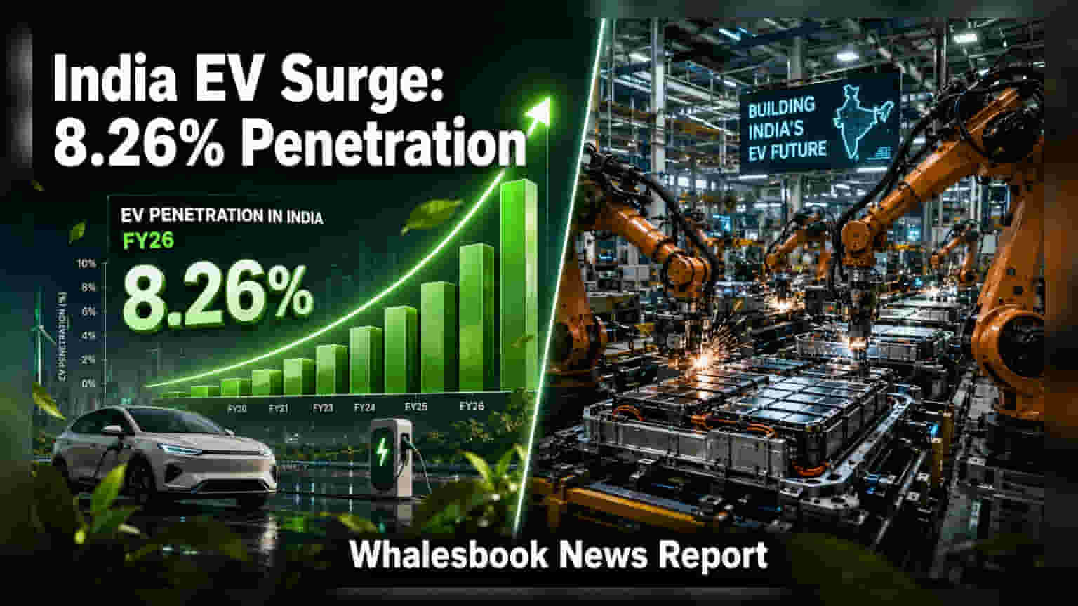 India EV Penetration: FY26 में 8.26% का बड़ा माइलस्टोन पार, 1 करोड़ से ज़्यादा रजिस्टर्ड गाड़ियाँ