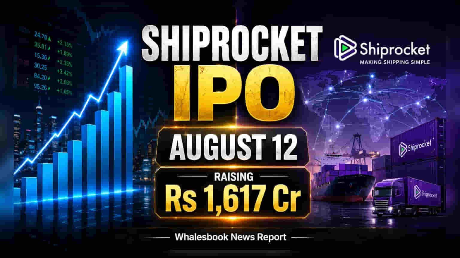 Shiprocket IPO: ₹1,617 கோடிக்கு குறைக்கப்பட்ட வெளியீட்டு அளவு! ஆகஸ்ட் 12ல் தொடக்கம்