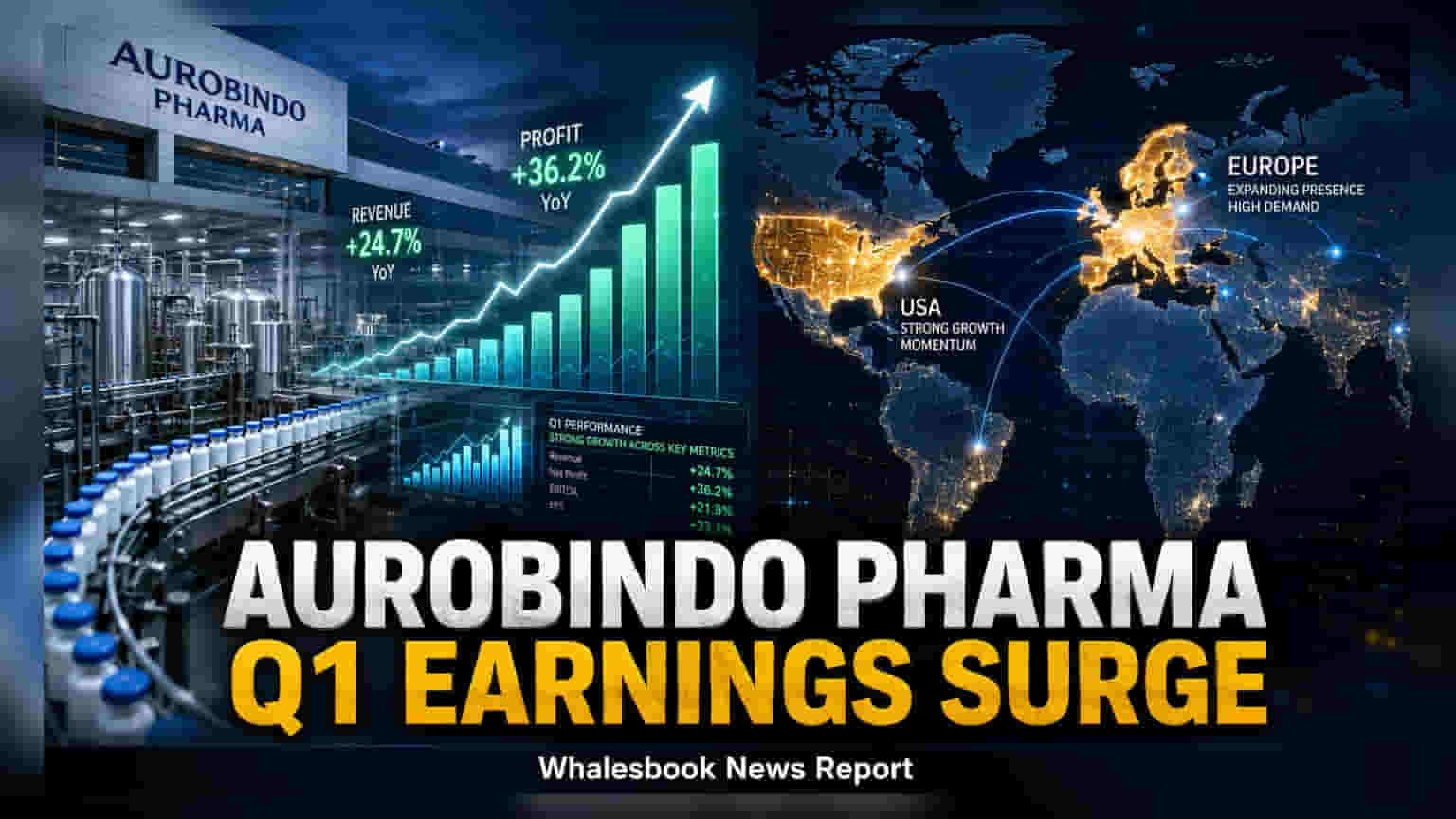 Aurobindo Pharma के मुनाफे में **26%** का उछाल, पहली तिमाही में कमाए **₹1,033 करोड़**