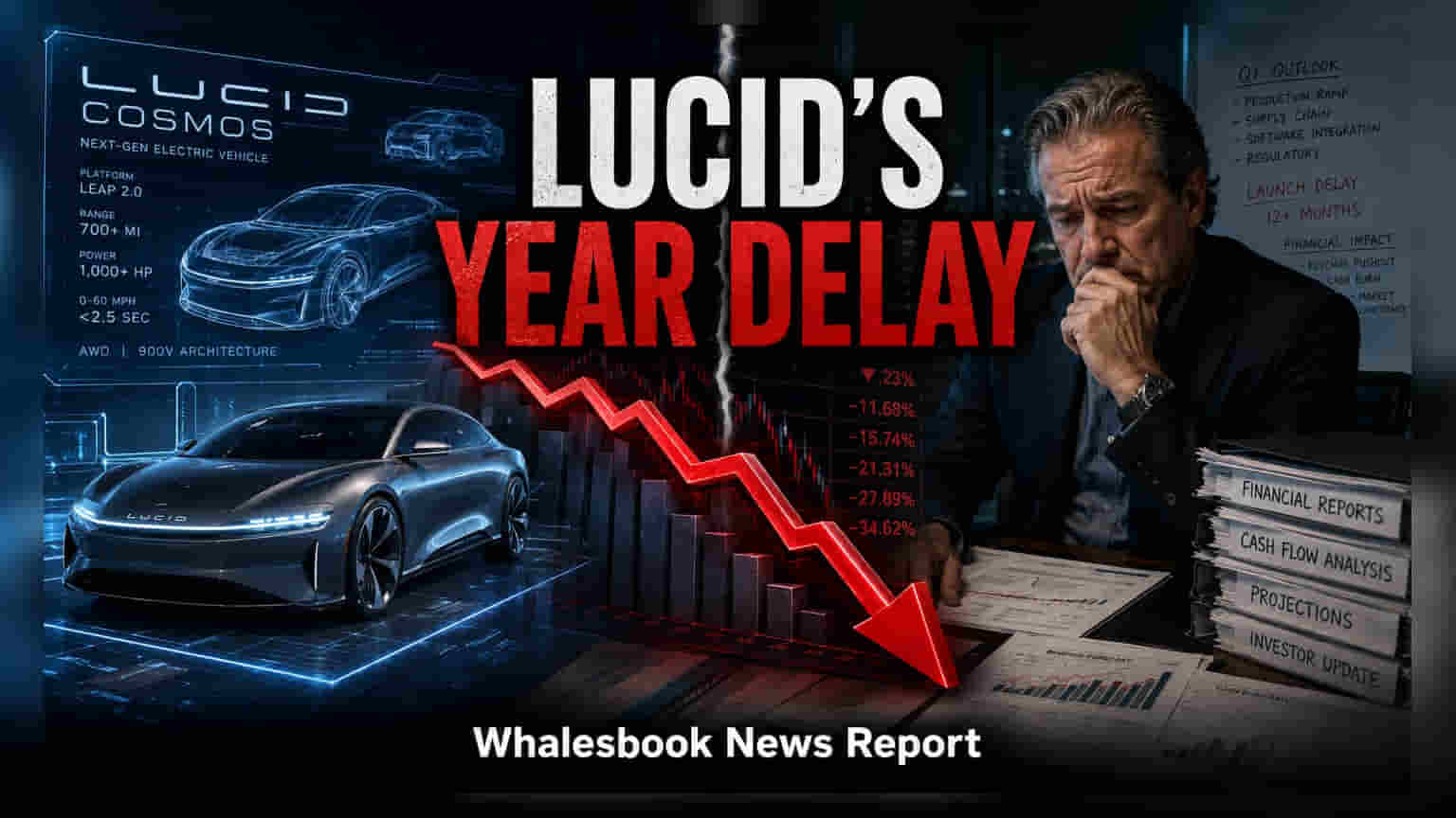 Lucid Motors Delays 'Cosmos' EV to Late 2027 on Quality Reset