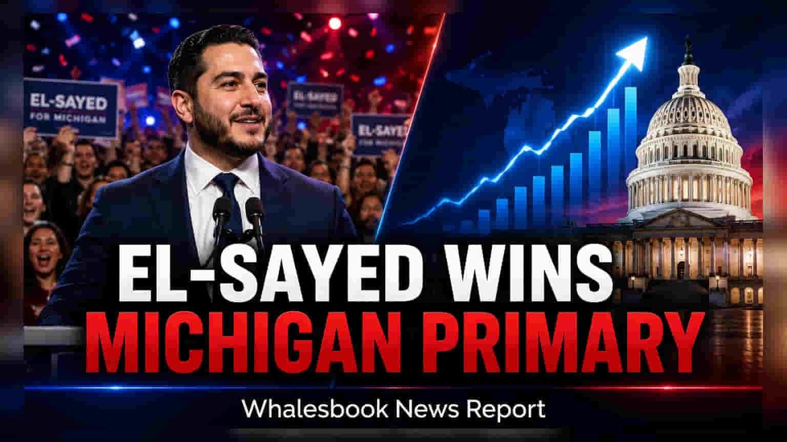 Michigan Senate Primary: El-Sayed जीते, नवंबर में Rogers से मुकाबला