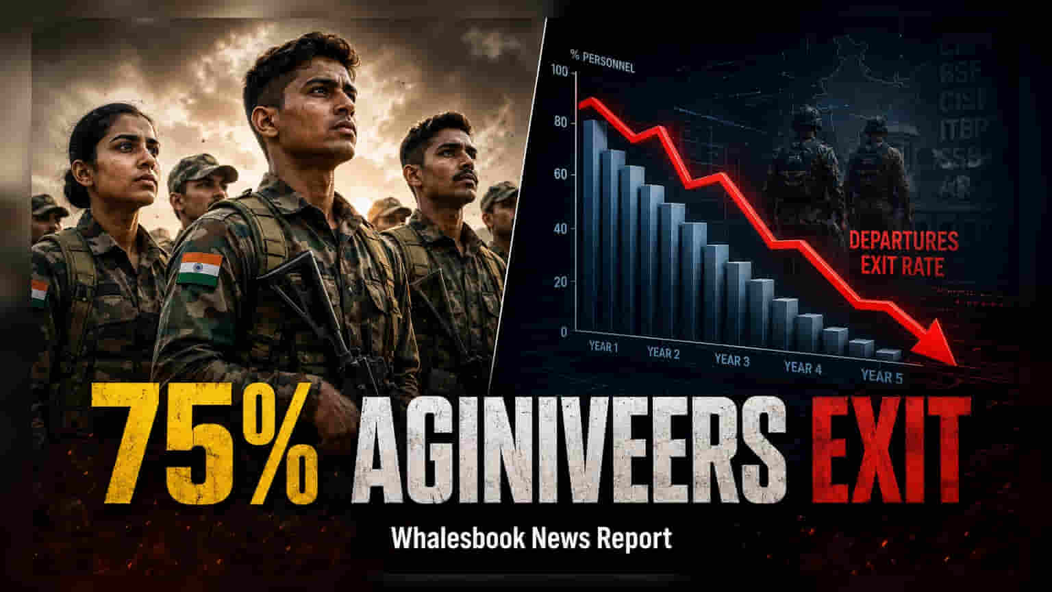 Agnipath Scheme: પ્રથમ બેચના 75% અગ્નિવીરોની વિદાય નક્કી, CAPF માં 50% અનામત