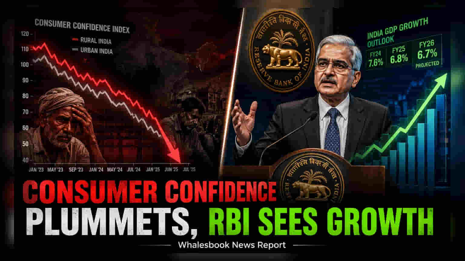RBI Raises Growth Forecast As Consumer Sentiment Weakens