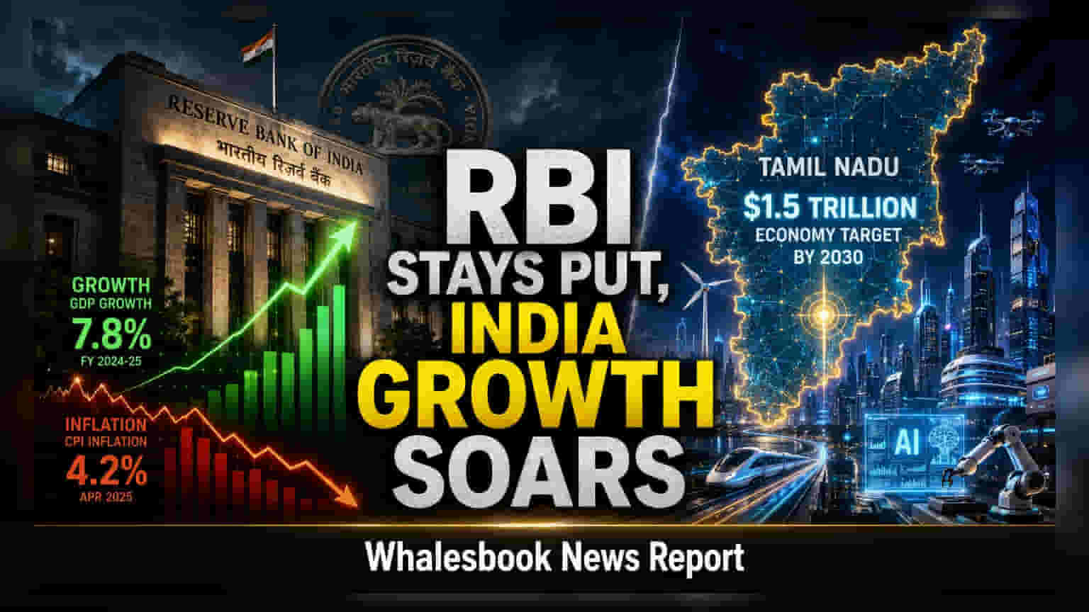 RBI Holds Repo Rate At 5.25%, Lifts FY27 GDP Forecast To 6.7%