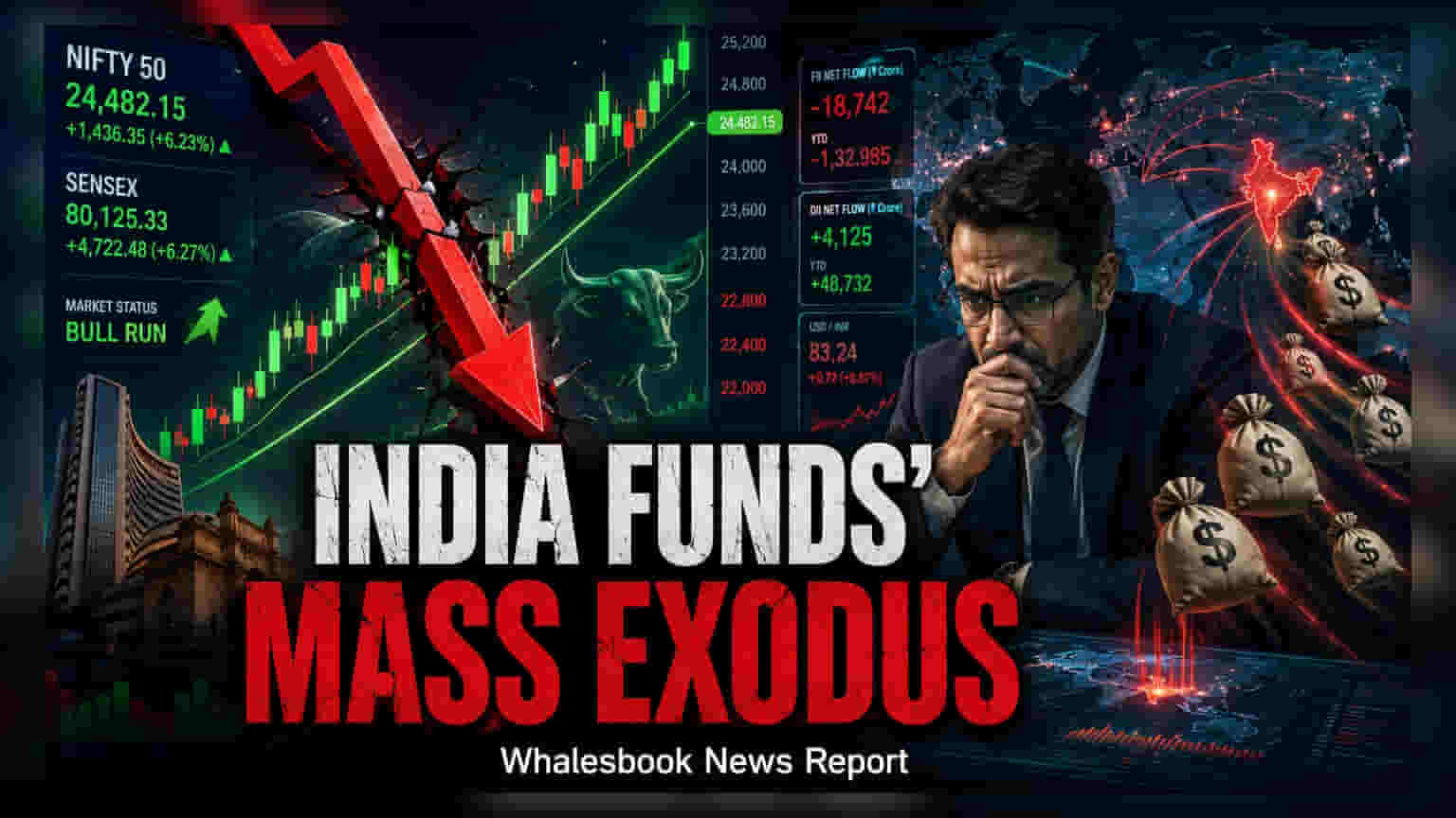Foreign Investors Pulled $4.7 Billion From India in Q2; July Shows Turnaround