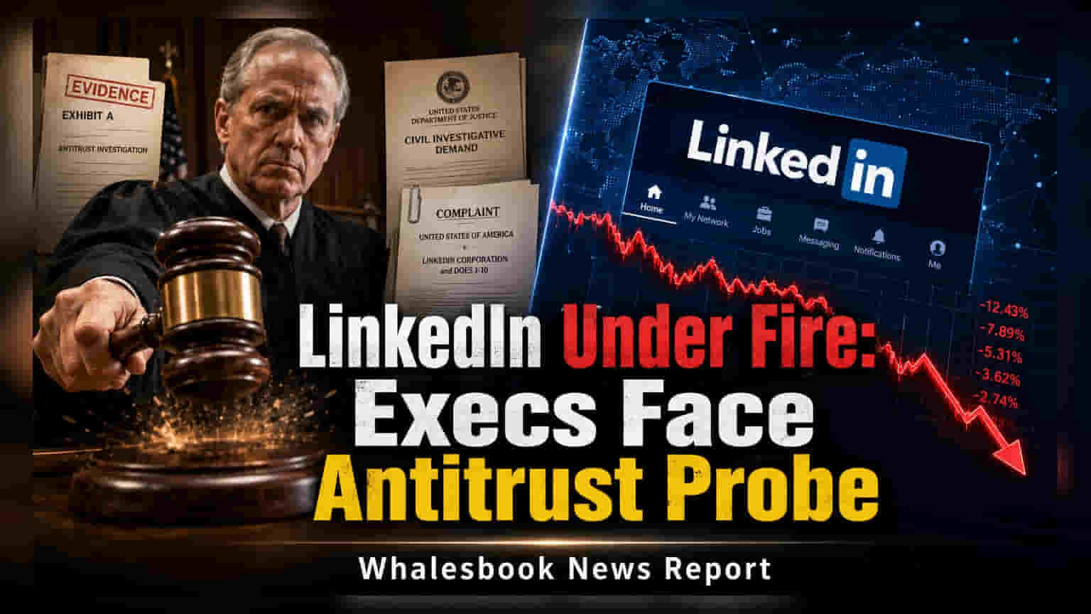 LinkedIn Executives Antitrust Lawsuit: CEO અને સહ-સ્થાપક પર પ્રશ્નોના વાદળો?