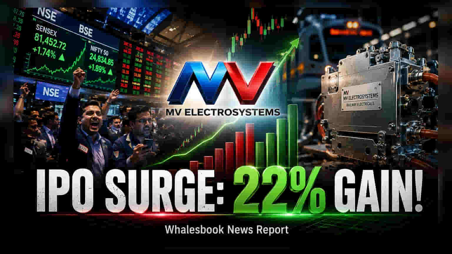 MV Electrosystems Lists at ₹520, Marking 22% Premium