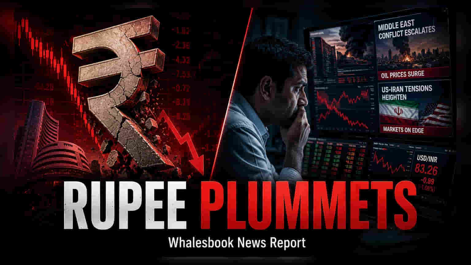Rupee Slips to 95.17 Against Dollar on Geopolitical Risks