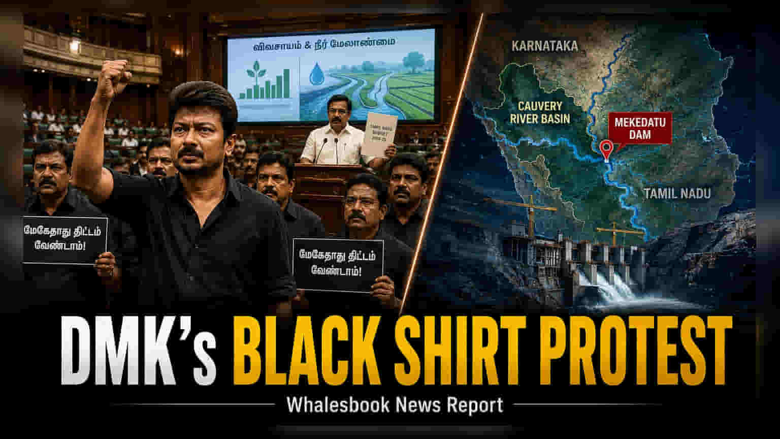 TN Assembly Sees Black Shirt Protest; DMK Targets Budget Stance