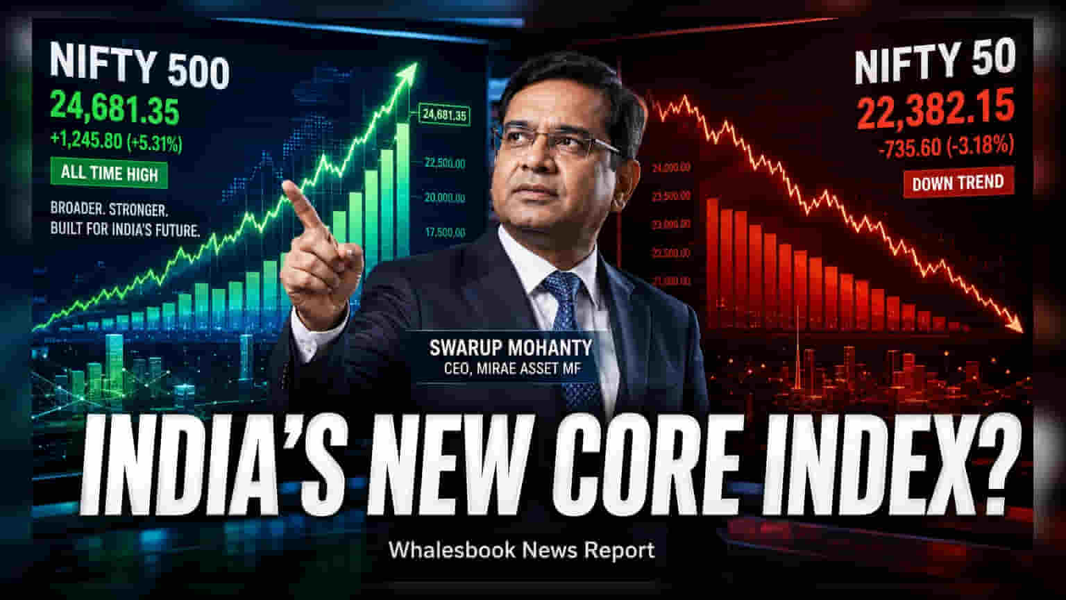 Nifty 500 Likely to Become India's Core Index, Says Mirae Asset CEO