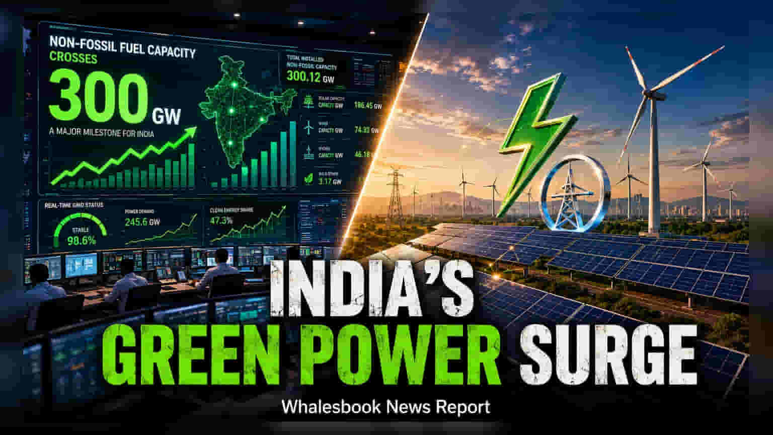 India Crosses 300 GW Renewable Capacity, Targeting 500 GW by 2030