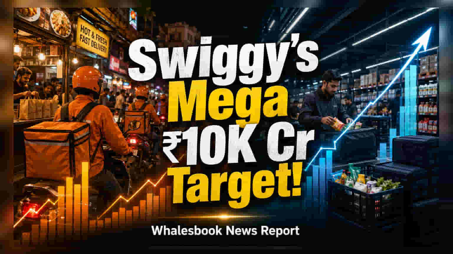 Swiggy Targets ₹10,000 Cr EBITDA by FY31; Shares Rise 5%