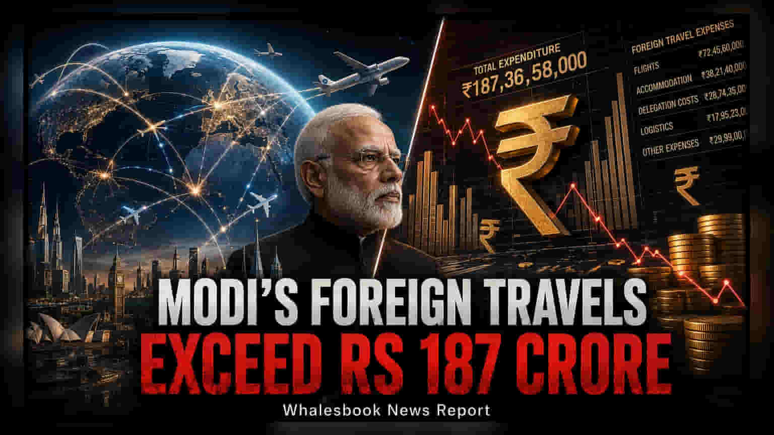 PM Modi के विदेशी दौरों पर ₹187 करोड़ खर्च, सरकार ने संसद में खोला राज़