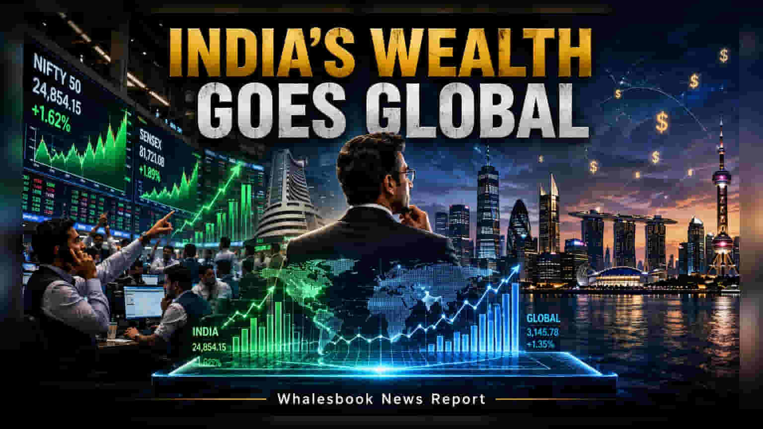 भारतीय HNWIs मोठ्या प्रमाणात परदेशात संपत्ती वळवत आहेत, रुपया **95/USD** जवळ