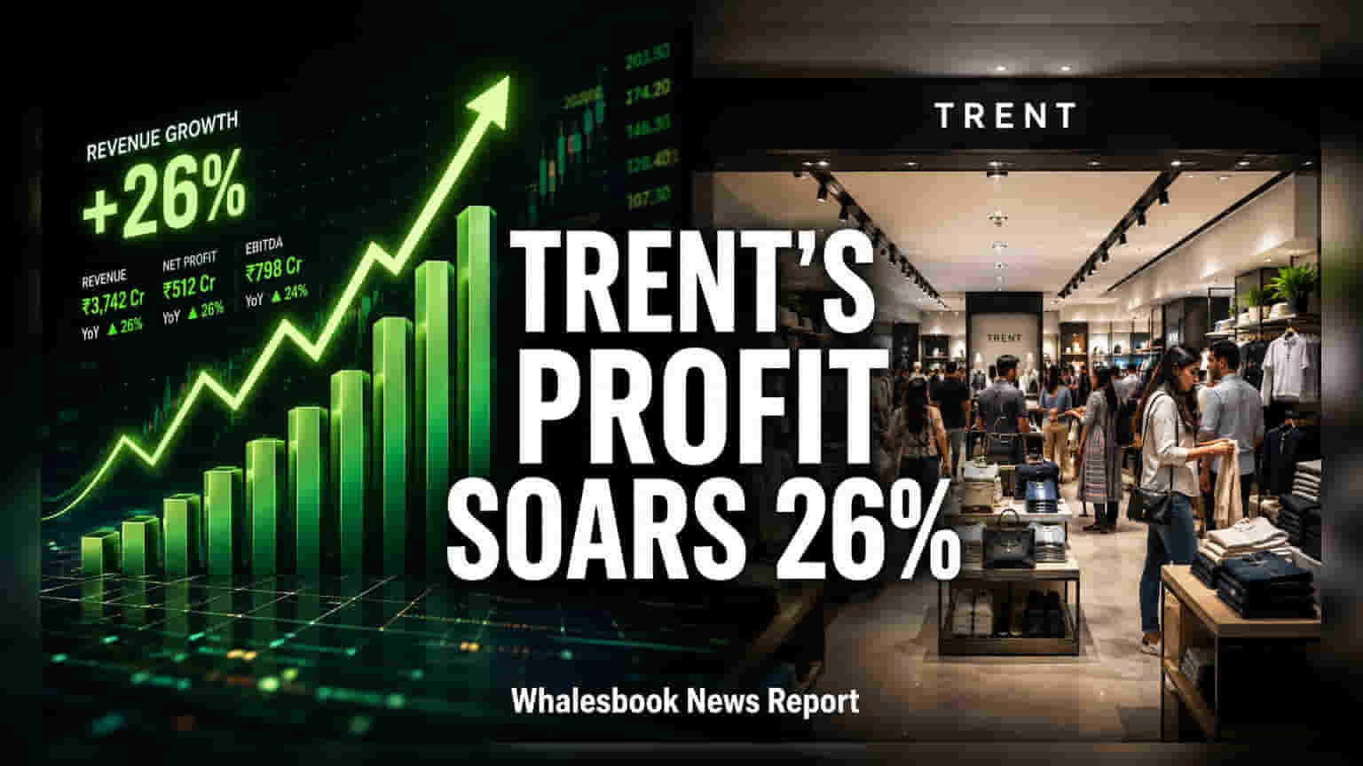 Trent चे शेअर्स तुफानी तेजीत! पहिल्या तिमाहीत प्रॉफिटमध्ये **26%** वाढ, नवीन **1,312** स्टोअर्स उघडली