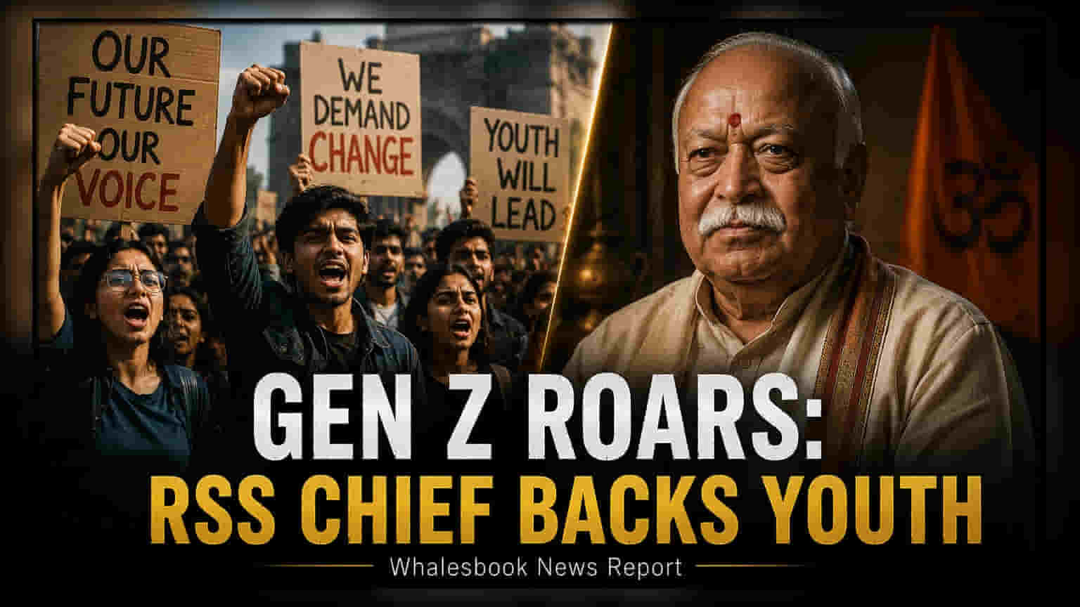 RSS प्रमुख भागवत यांचा 'जनरेशन झेड'ला पाठिंबा: आंदोलनाचा हक्क मान्य!