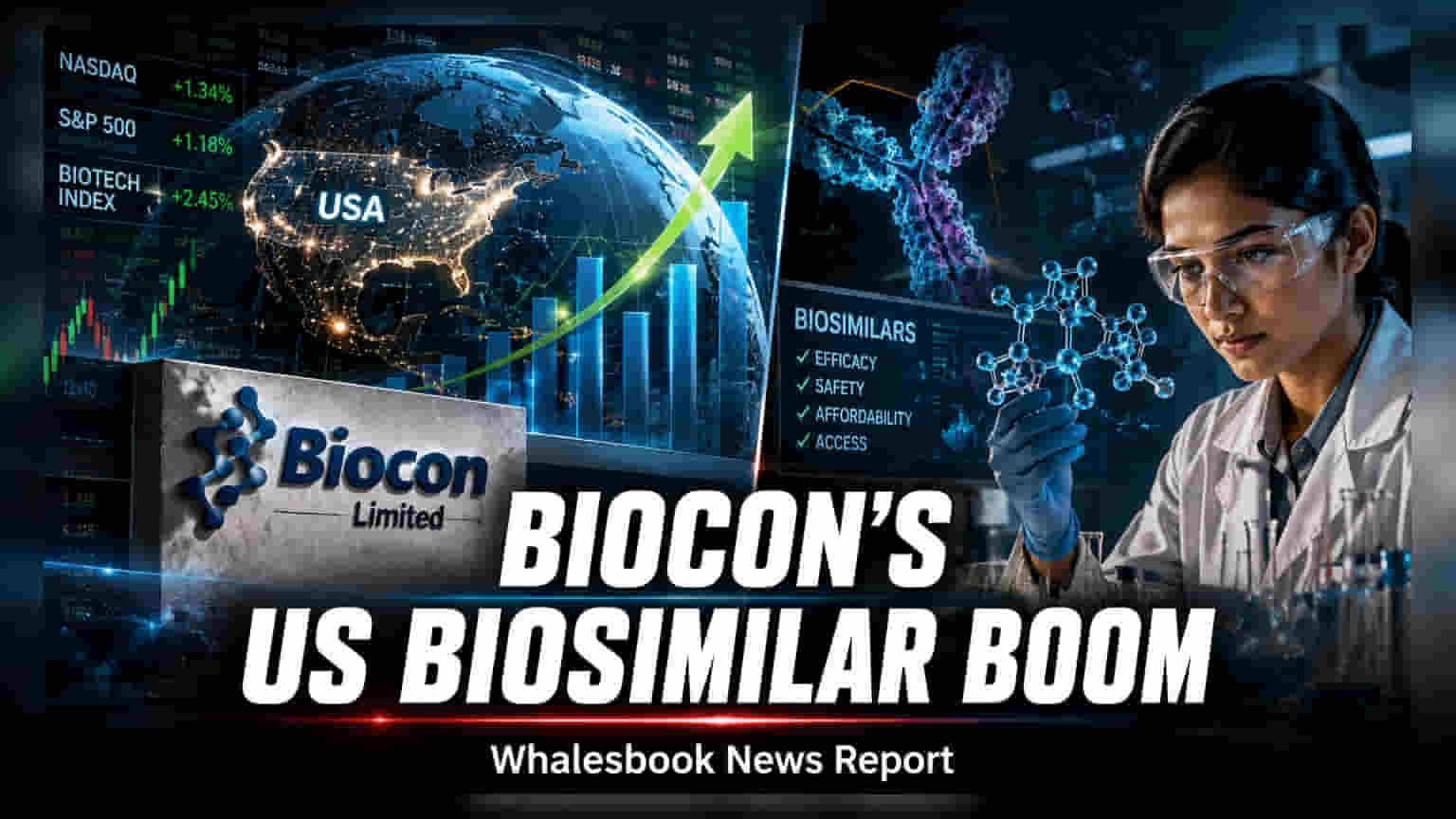 Biocon के शेयरों में उछाल! Q1 में रेवेन्यू **10%** बढ़ा, ₹4,336 करोड़ पार