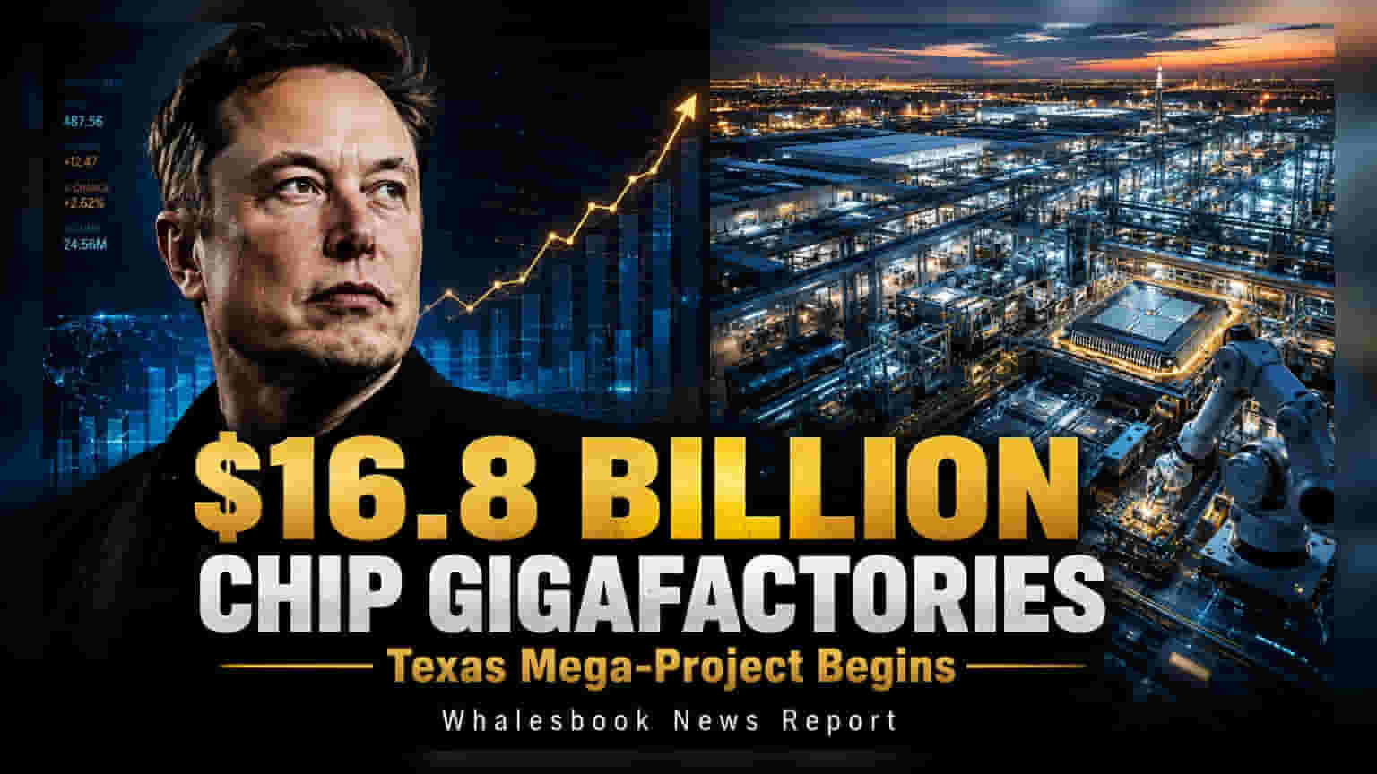 Tesla, SpaceX Announce $16.8B Chip Plant ‘Terafab’ in Texas