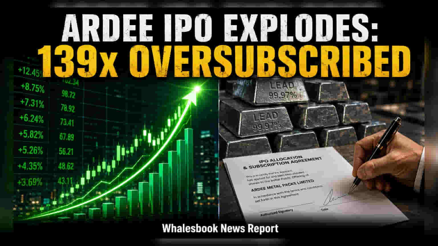 Ardee Industries IPO Subscribed 139 Times, Listing Set for Aug 12