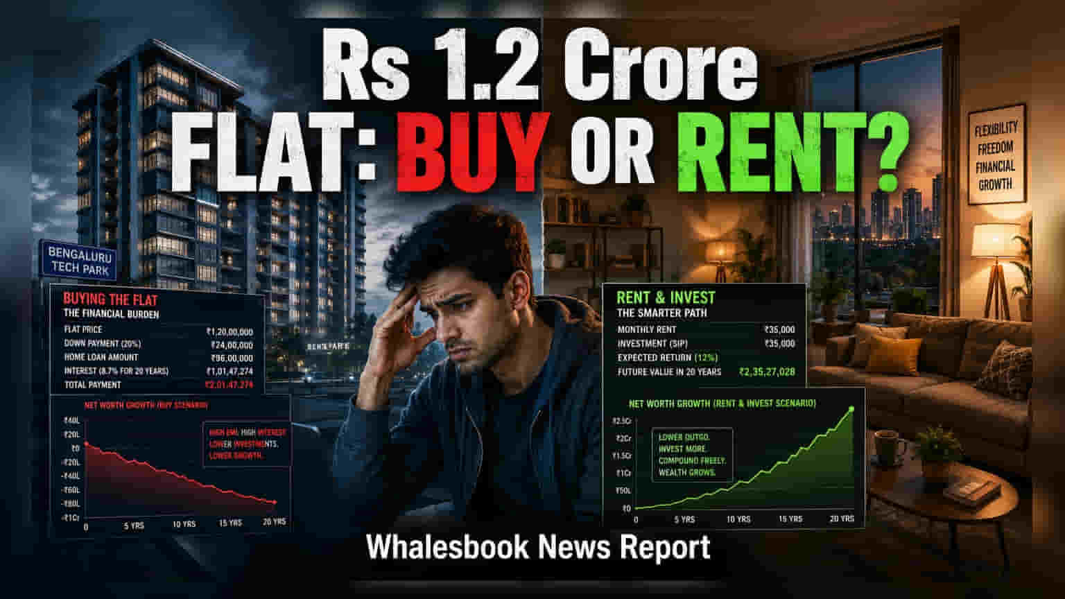 Bengaluru Techie's ₹1.2 Cr Home Dilemma: Rent vs. Buy Analysis