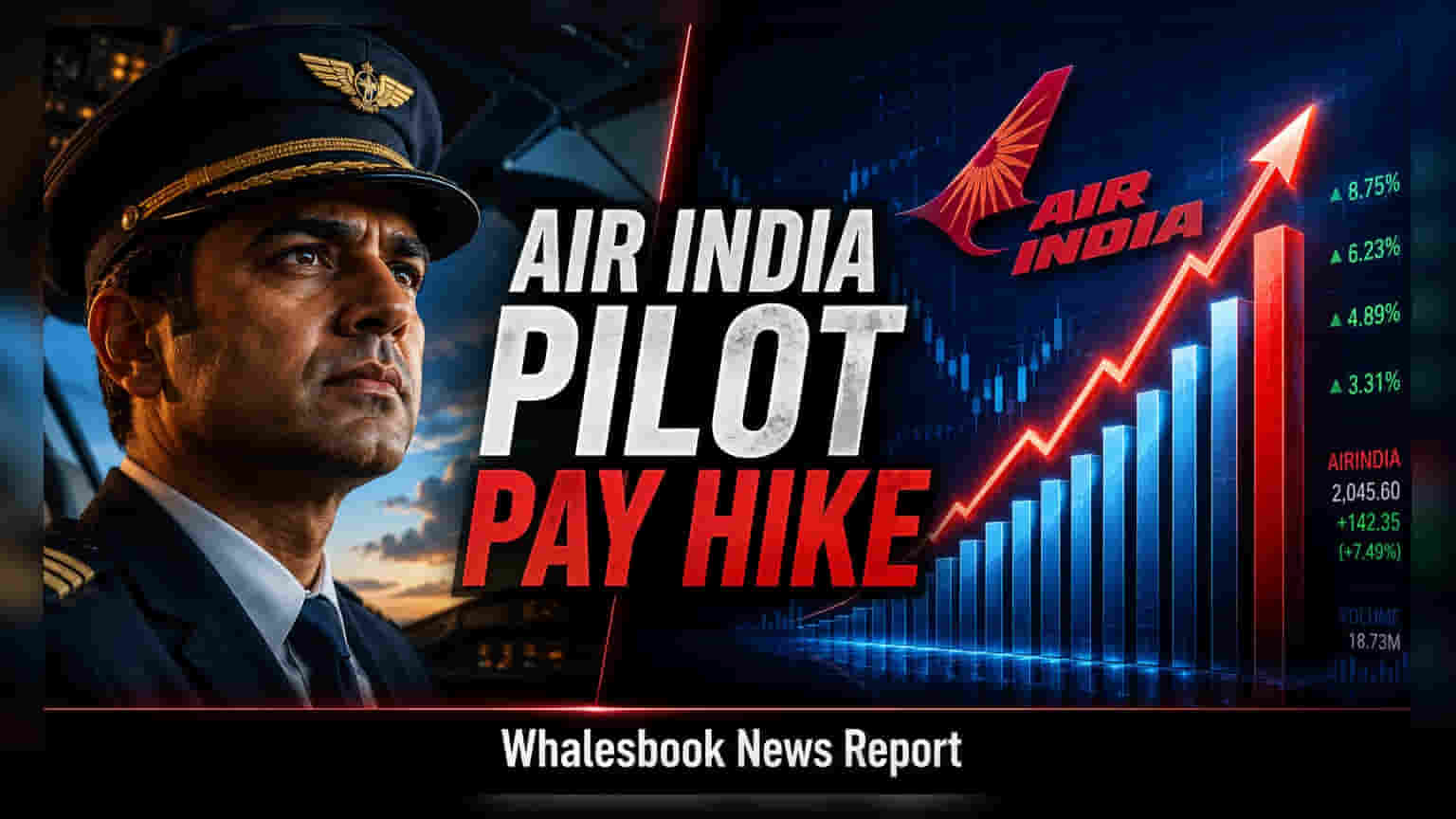 Air India Hikes Pilot Salaries 8-15% to Tackle Staff Shortages