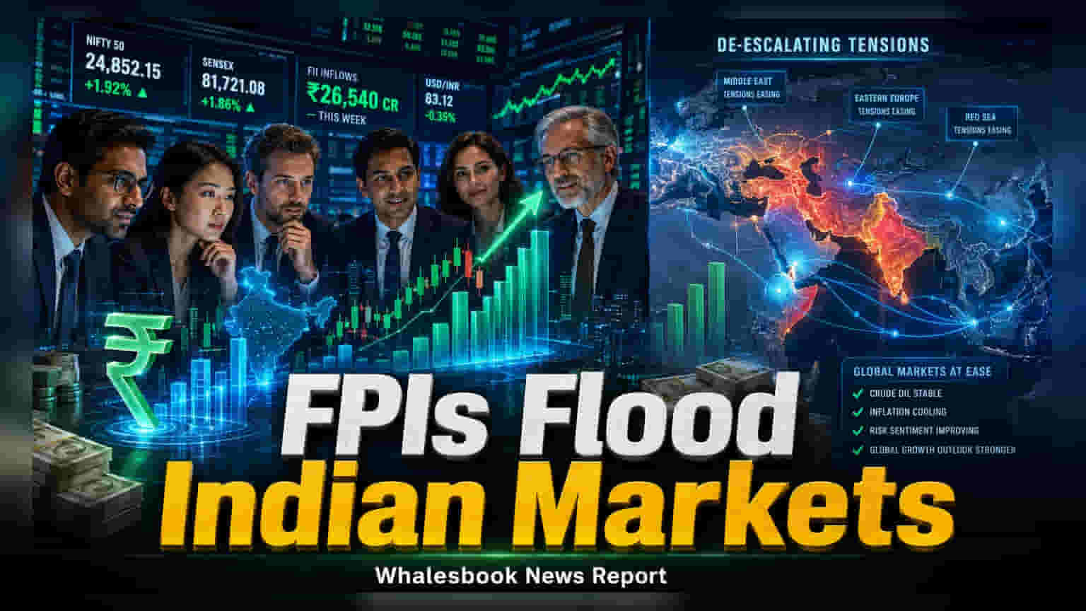 FPIల పెట్టుబడుల జోరు: ఆగస్టు మొదటి వారంలోనే ₹12,921 కోట్లు భారత స్టాక్స్లోకి