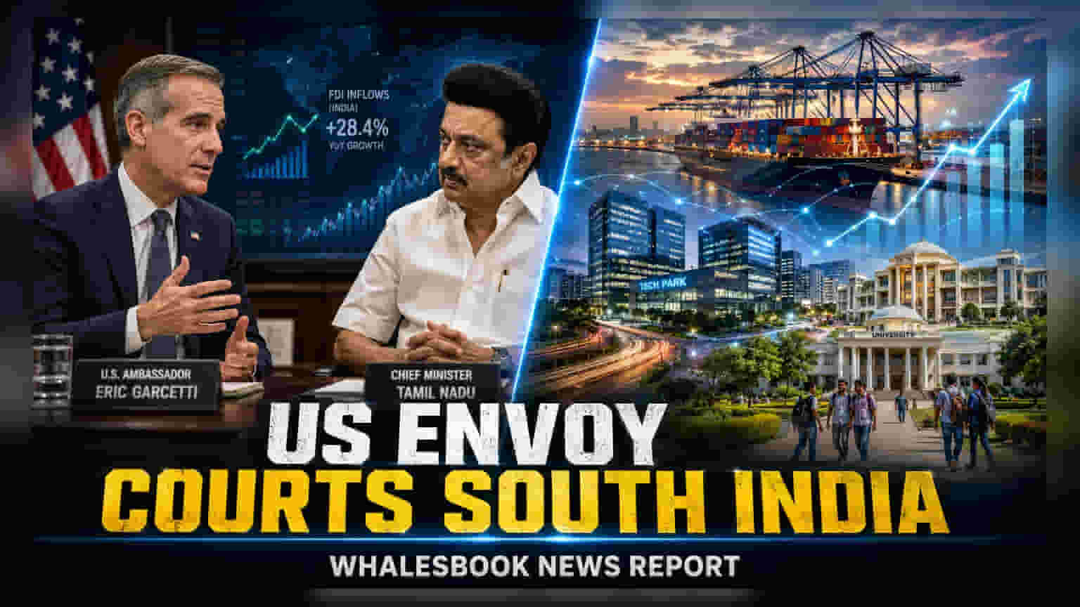 US రాయబారి భారతదేశంలో పెట్టుబడులు పెంచేందుకు కీలక పర్యటన!