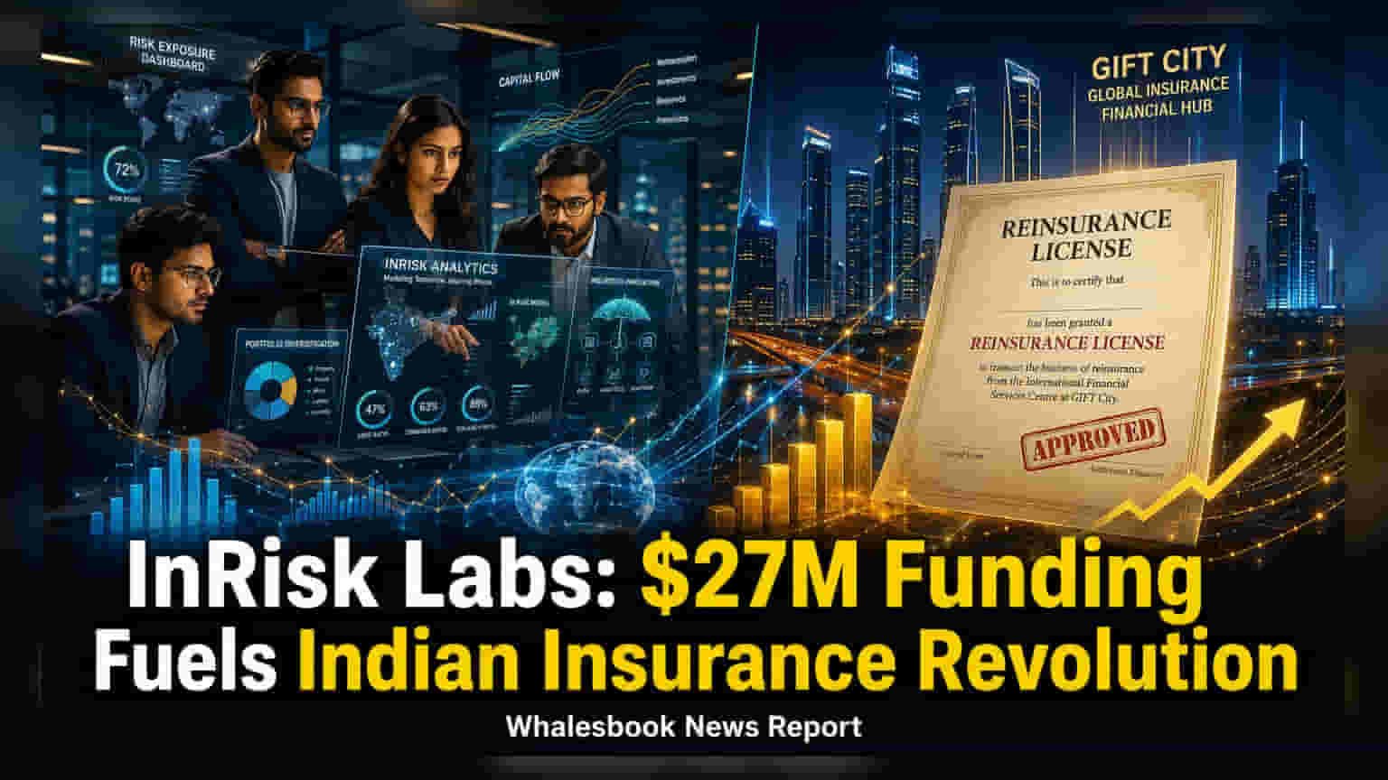 InRisk Labs Raises $27 Million; Subsidiary Wins First GIFT City Reinsurance License