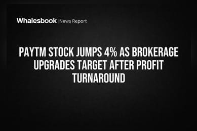 Paytm Stock Jumps 4% As Brokerage Upgrades Target After Profit Turnaround