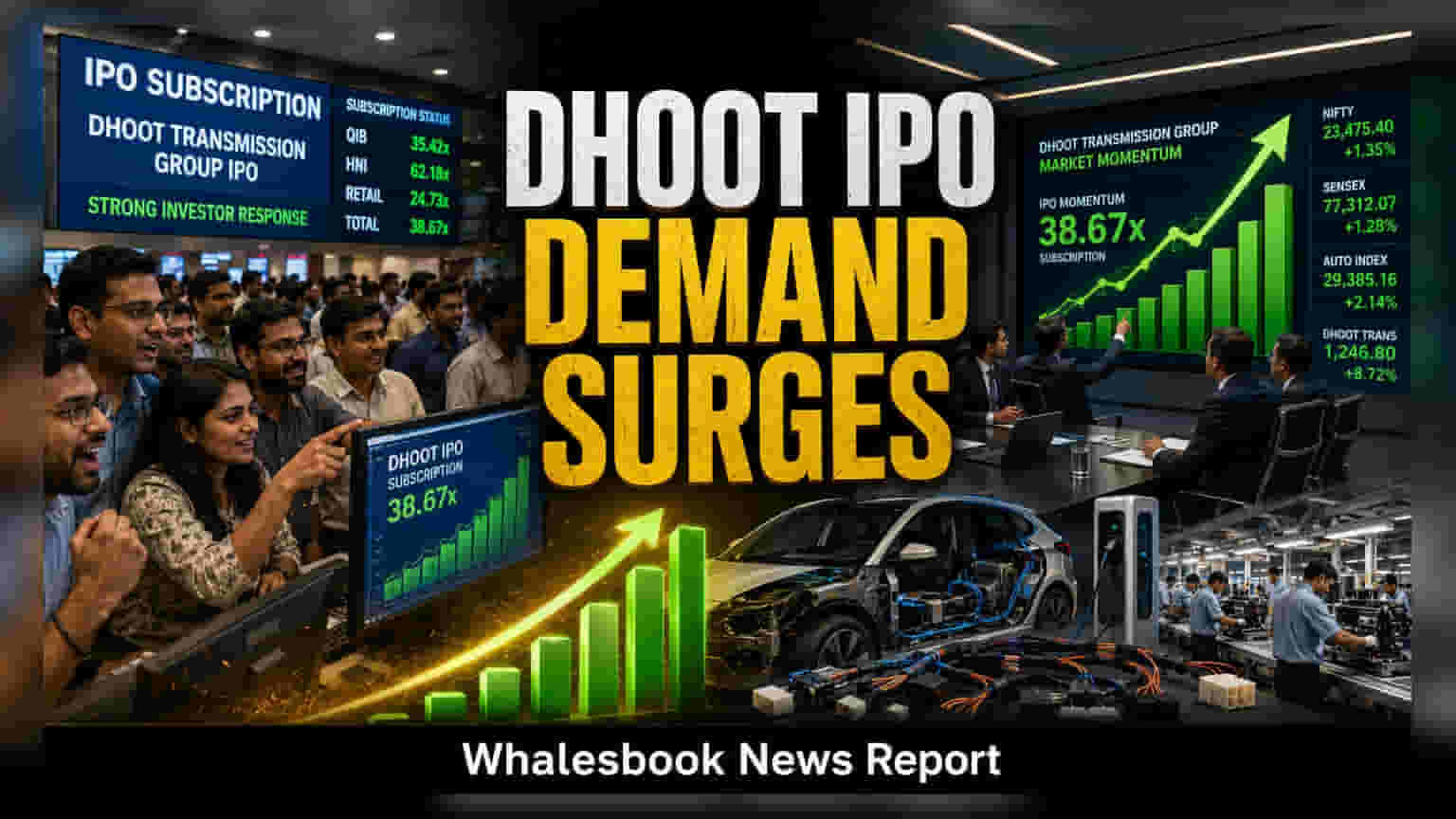 Dhoot Transmission IPO: પ્રથમ દિવસે સબસ્ક્રિપ્શન 0.37x રહ્યું, ₹3,067 કરોડ એકત્ર કરવાનો લક્ષ્યાંક