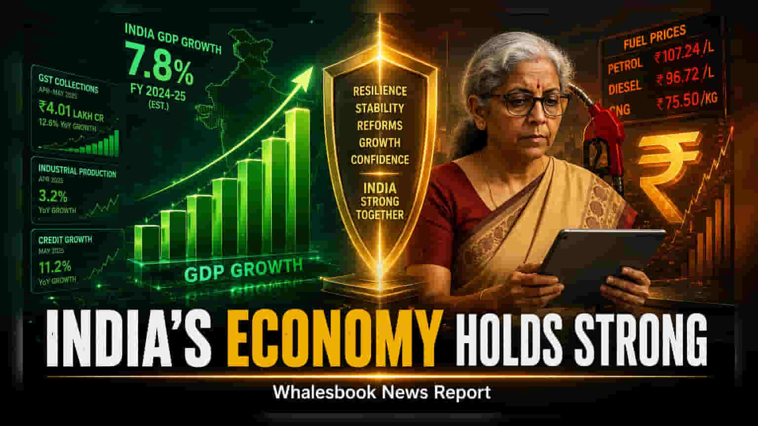 భారత ఆర్థిక వ్యవస్థ జోరు: Q1 FY27లో వృద్ధి, GST వసూళ్లు ₹2.11 లక్షల కోట్లు!