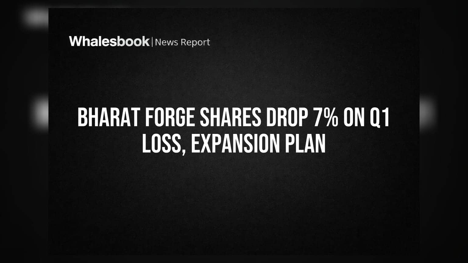 Bharat Forge Share Price: ₹90 કરોડની ખોટ અને ₹2,500 કરોડના ફંડિંગ પ્લાનથી શેરમાં 7%નો કડાકો