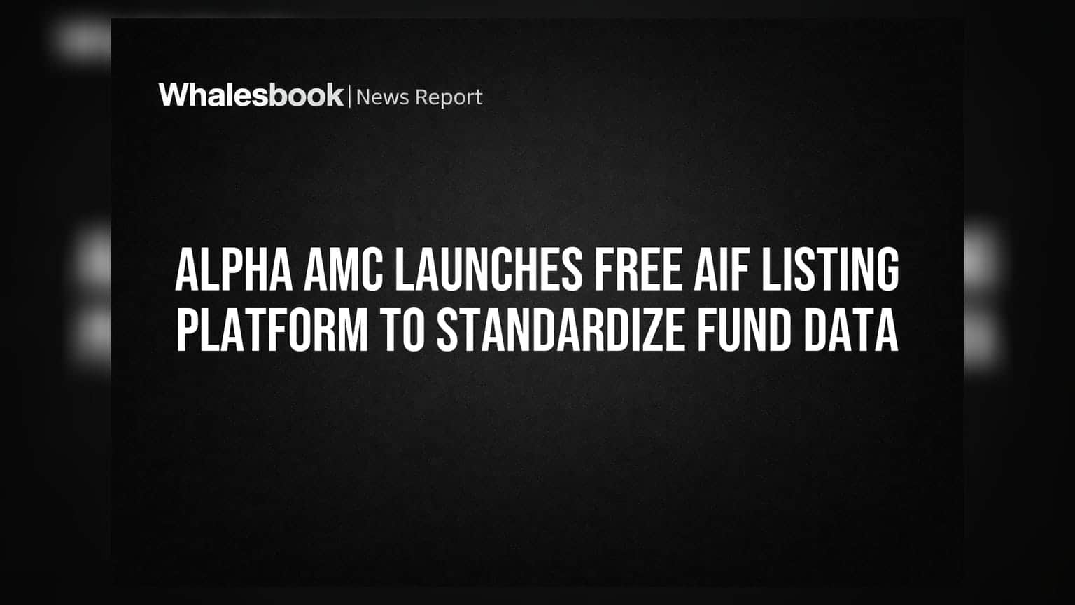 Alpha AMC Launches Free AIF Listing Platform to Standardize Fund Data