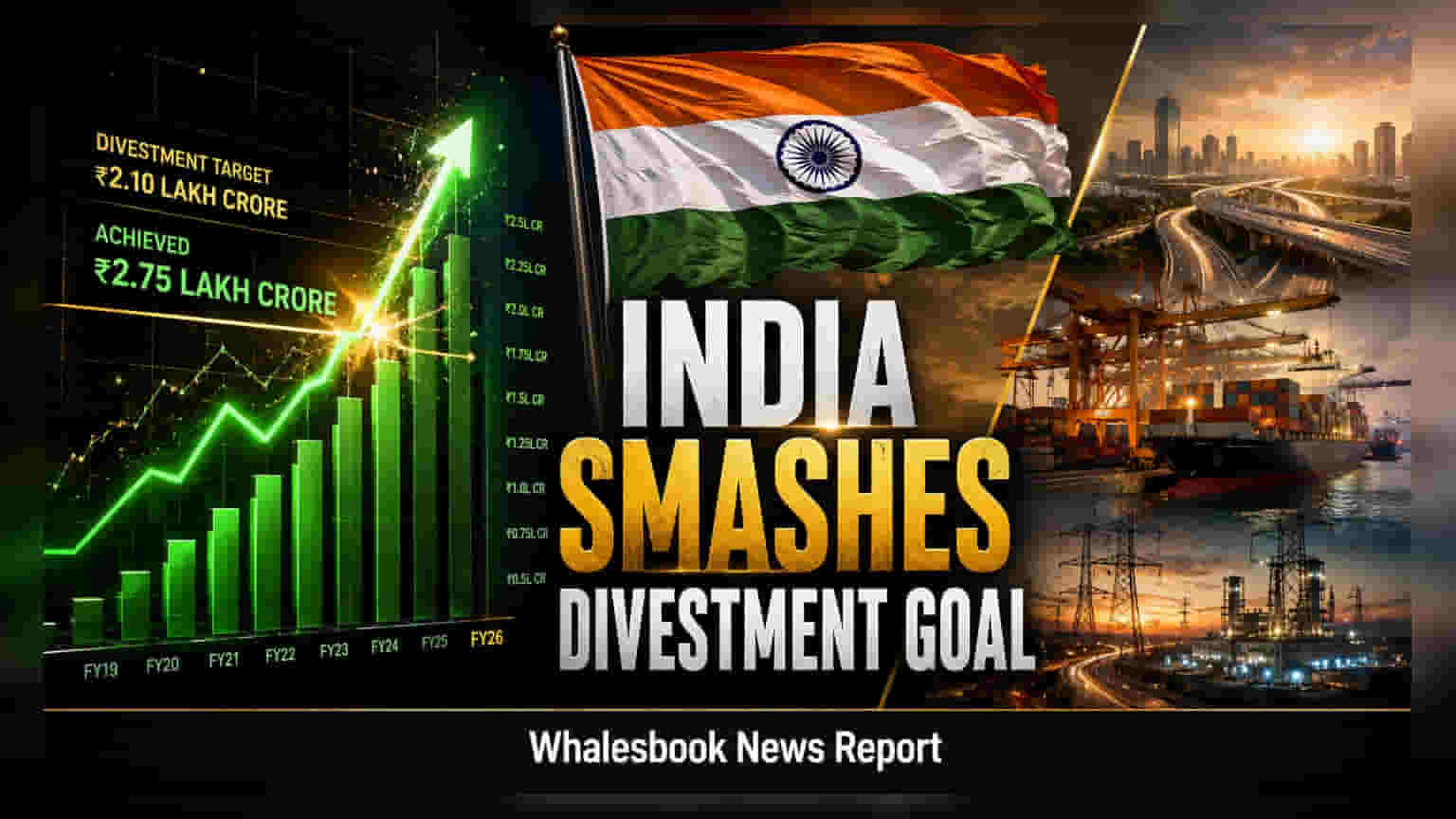 India Exceeds FY26 Divestment Target, Raising ₹45,306 Crore