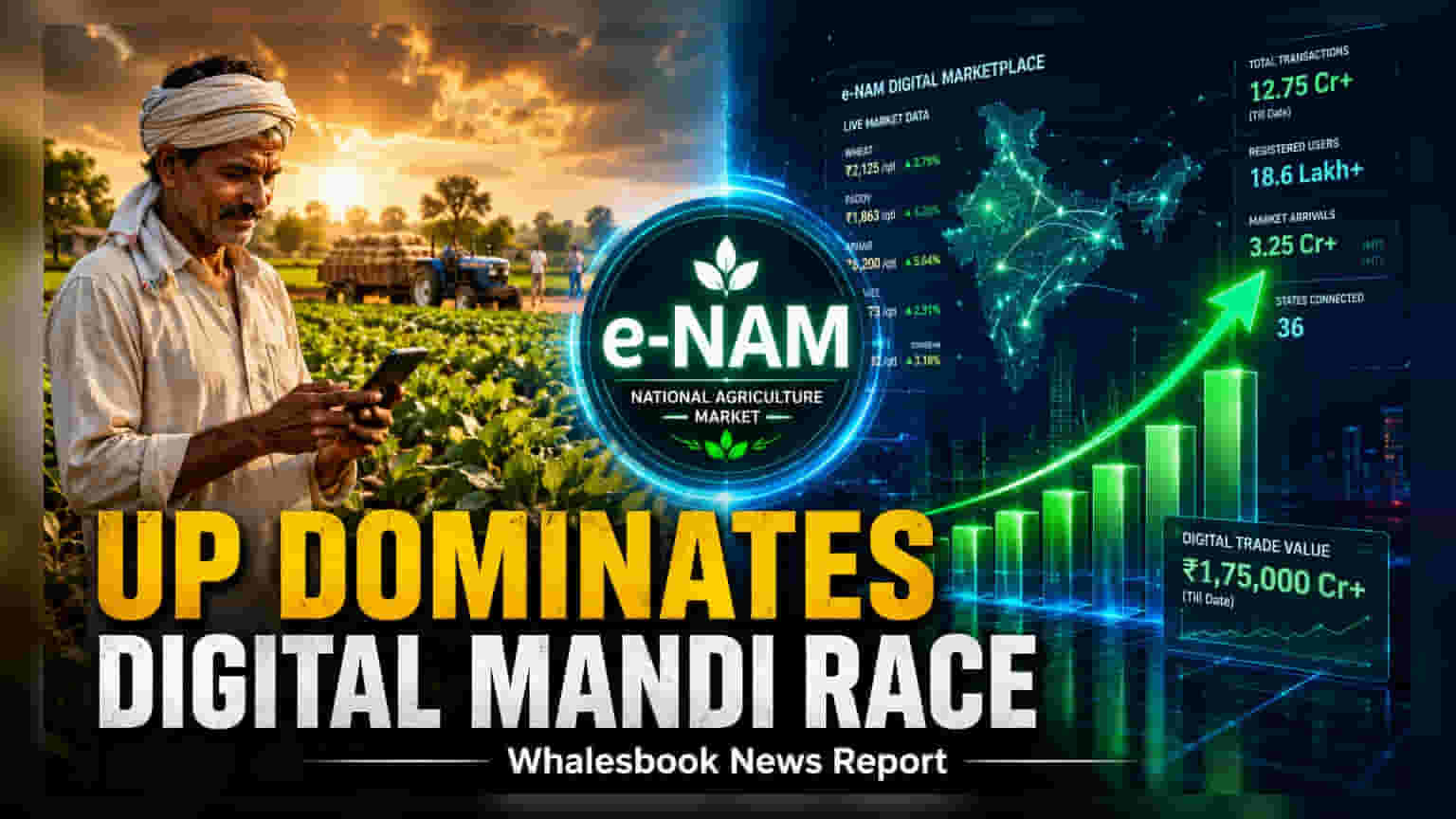 UP Leads e-NAM Farmer Registrations With ₹3,025 Crore Budget