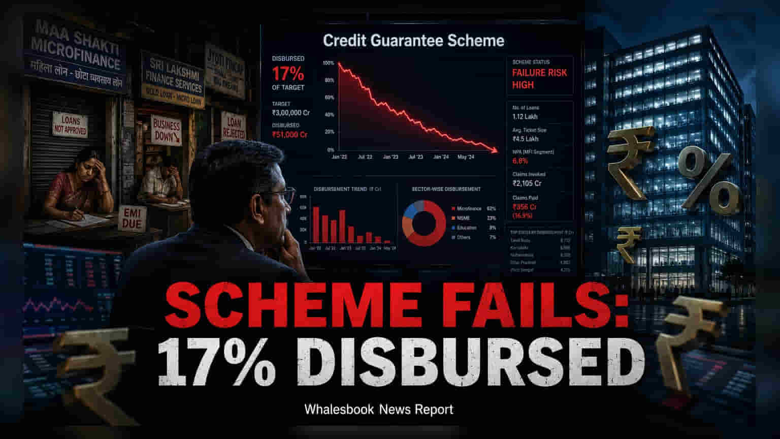 सरकारच्या ₹20,000 कोटी MFI क्रेडिट योजनेत केवळ 17% निधीचे वितरण; ऑगस्टची अंतिम मुदत जवळ