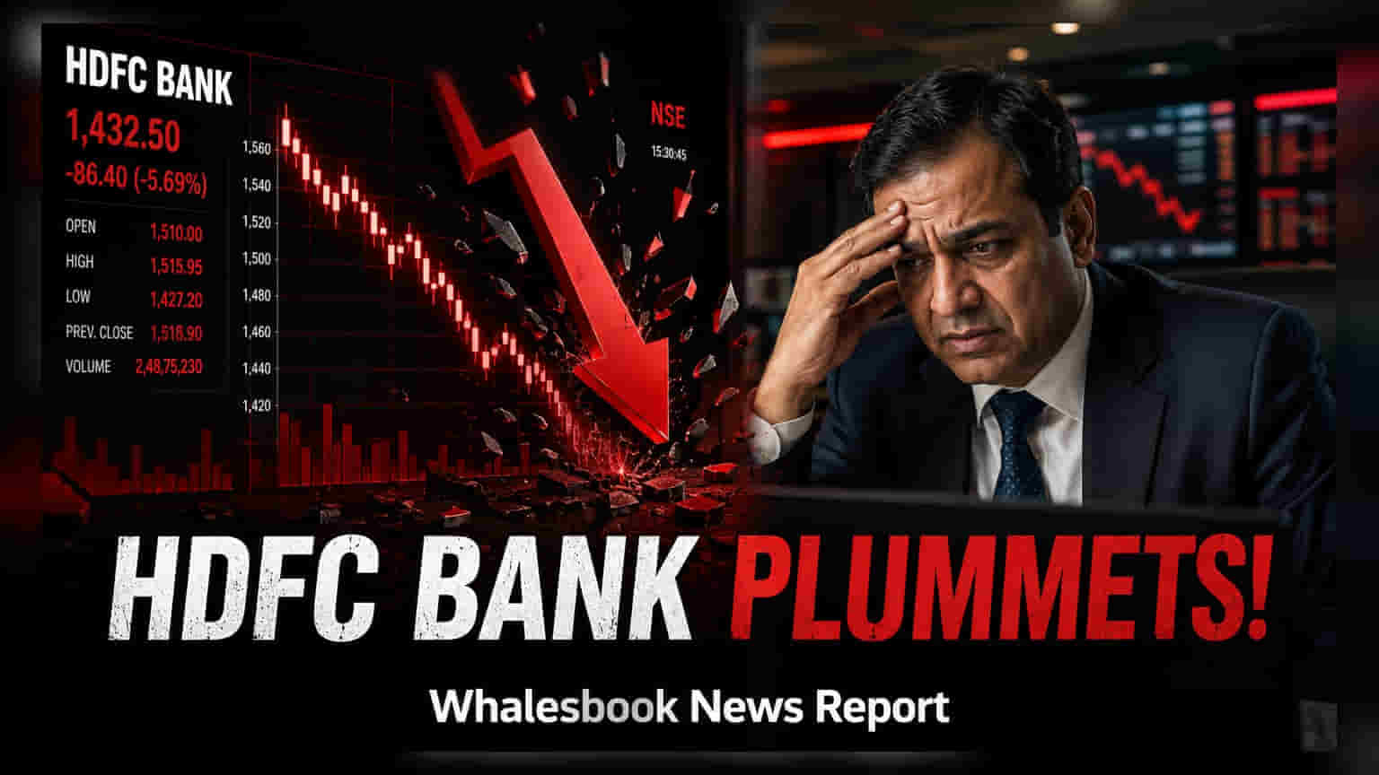 HDFC Bank Share Price: HDFC બેંકના શેરમાં 2 વર્ષનું નિચલા સ્તર, FPI વેચાણનો માર