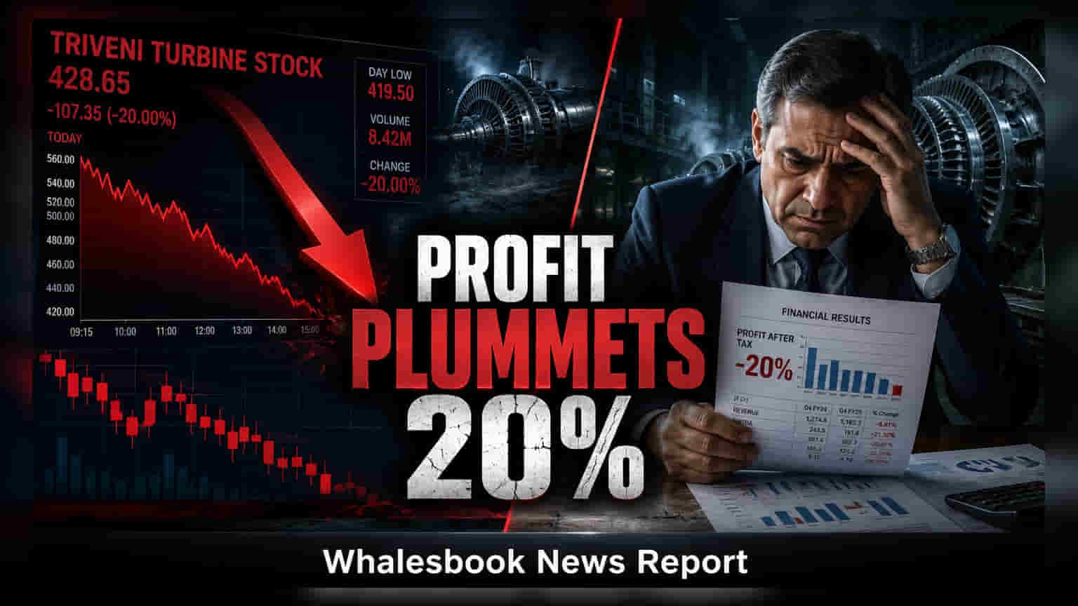 Triveni Turbine Share Price: प्रॉफिटमध्ये २०% घट, शेअर **8%** कोसळला!