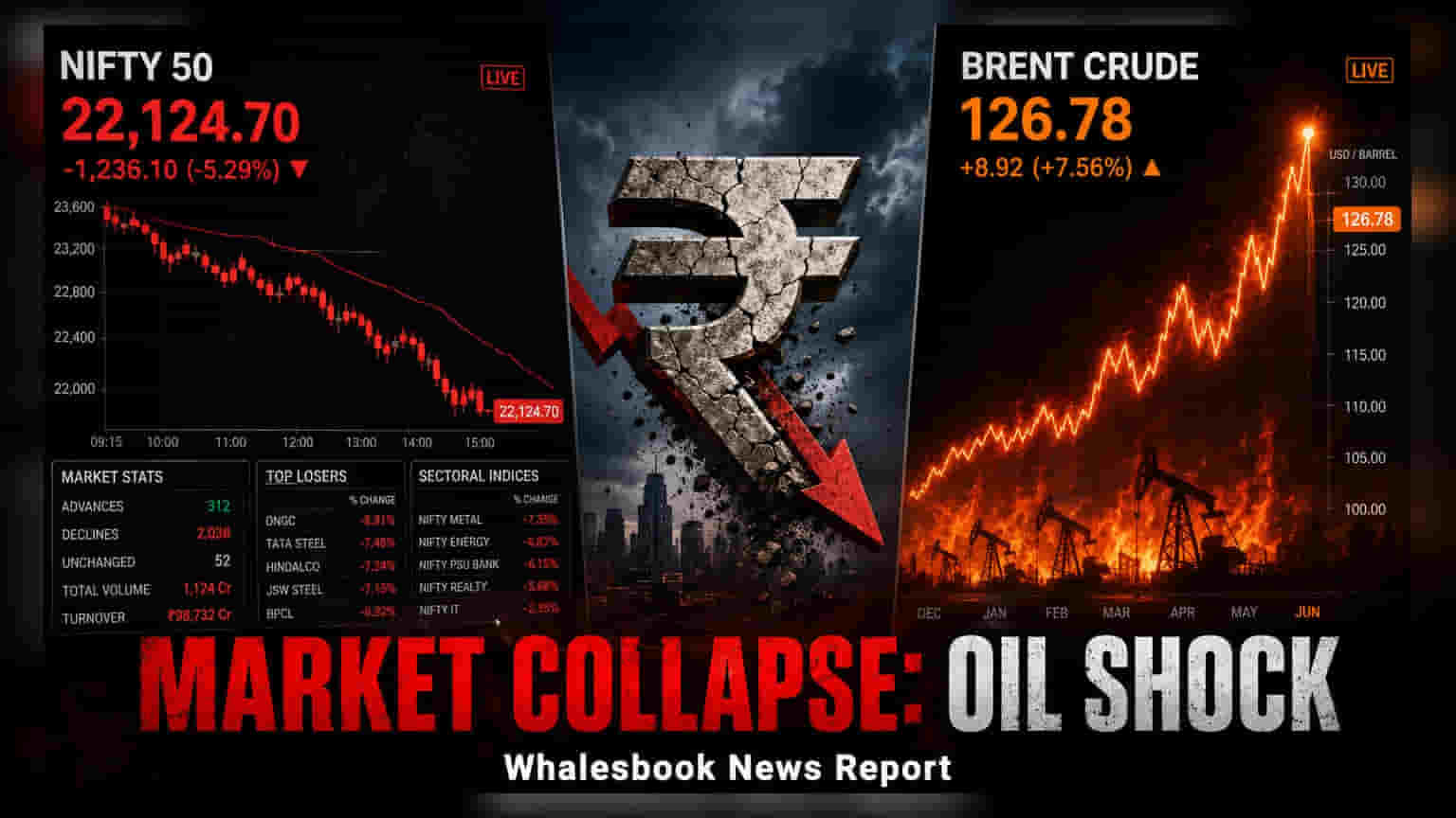 Nifty, Sensex માં ઘટાડો: ક્રૂડ ઓઇલ $88 નજીક, IT શેરોમાં તેજી