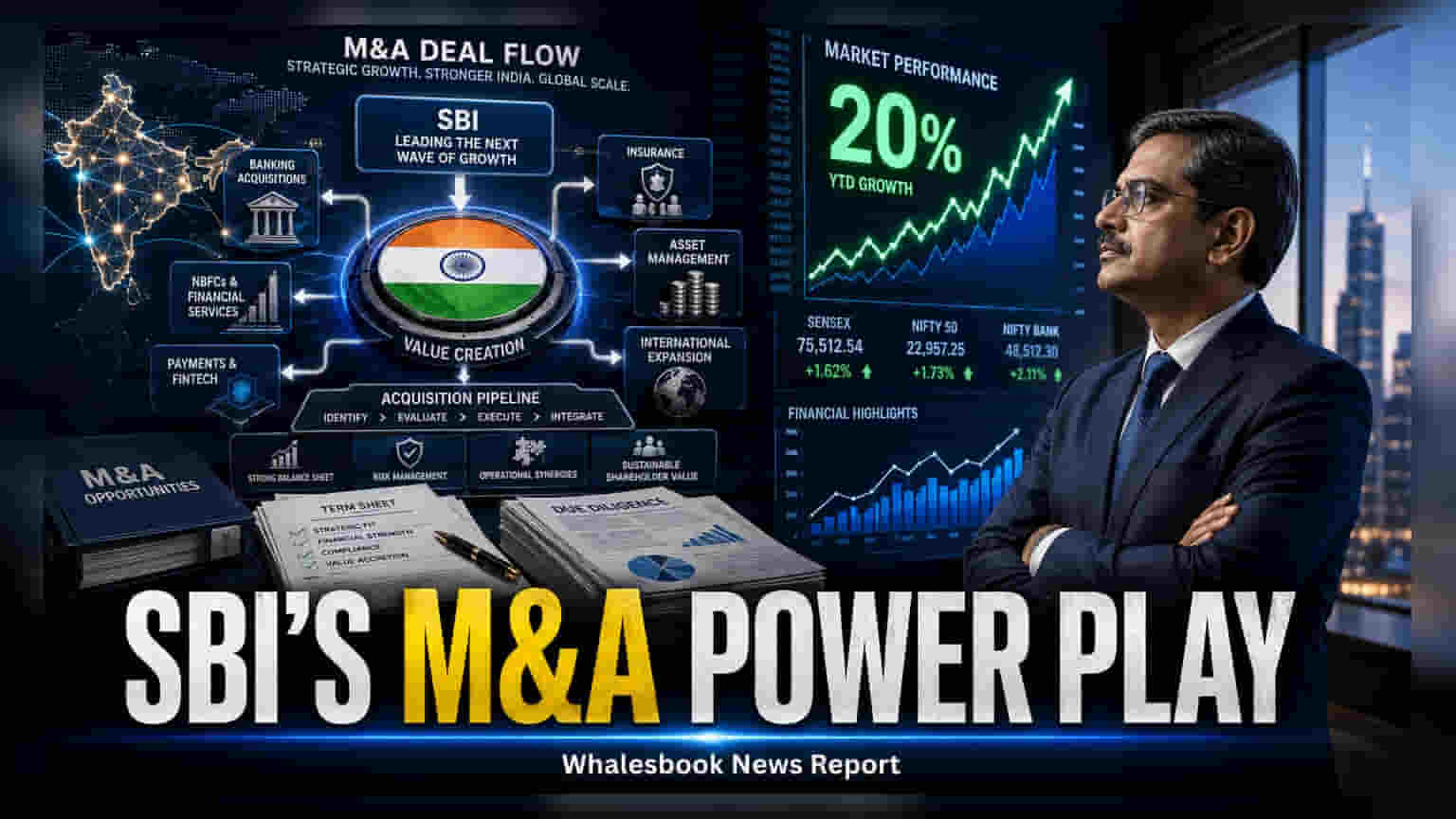SBI का बड़ा दांव: अधिग्रहण फाइनेंसिंग में 20% मार्केट शेयर का लक्ष्य!