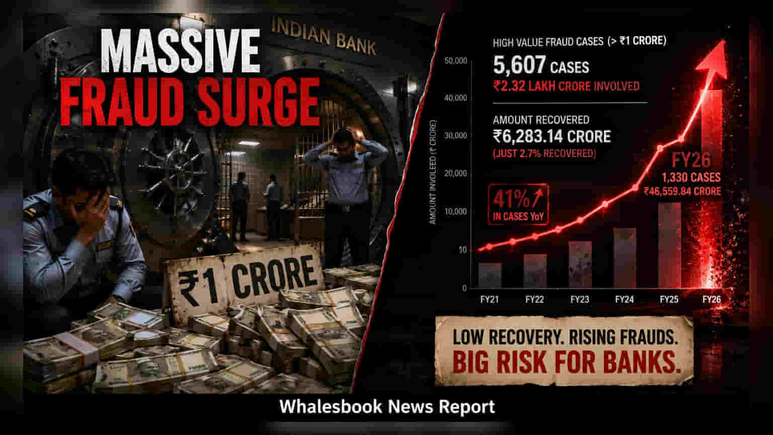 Bank Frauds Top ₹2.32 Lakh Crore in 6-Year Period
