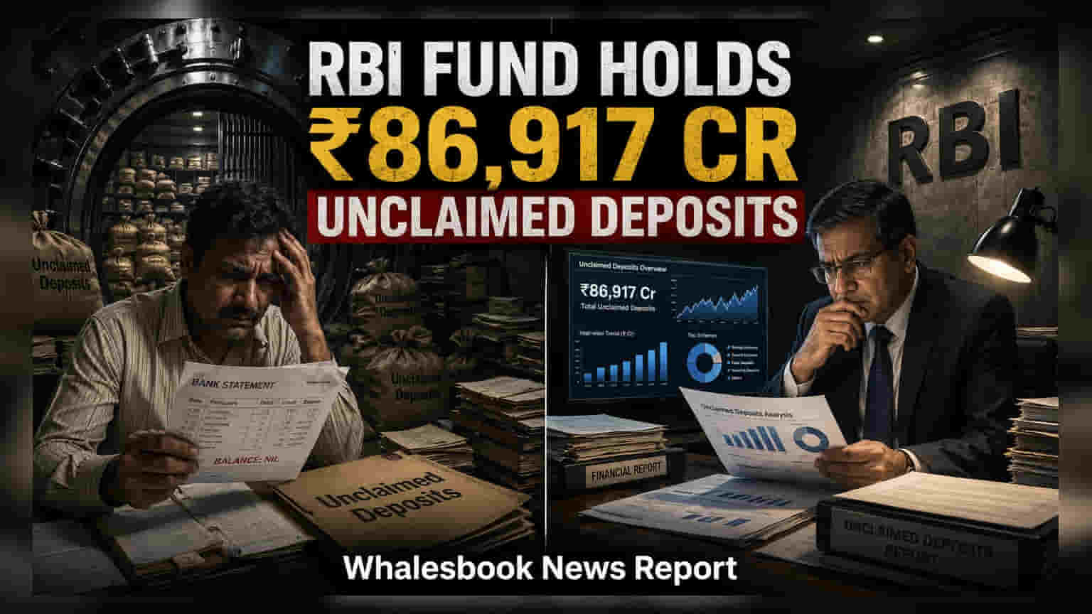 RBI Fund Holds ?86,917 Cr Unclaimed Deposits; SBI Leads