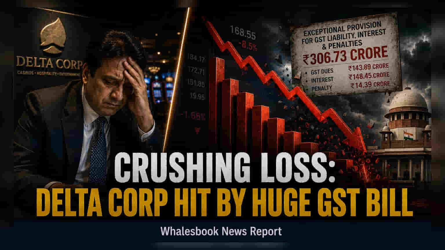 Delta Corp: GST ਦੇ ਵੱਡੇ ਪ੍ਰੋਵੀਜ਼ਨ ਕਾਰਨ ਕੰਪਨੀ ਨੂੰ ₹212 ਕਰੋੜ ਦਾ ਨੁਕਸਾਨ