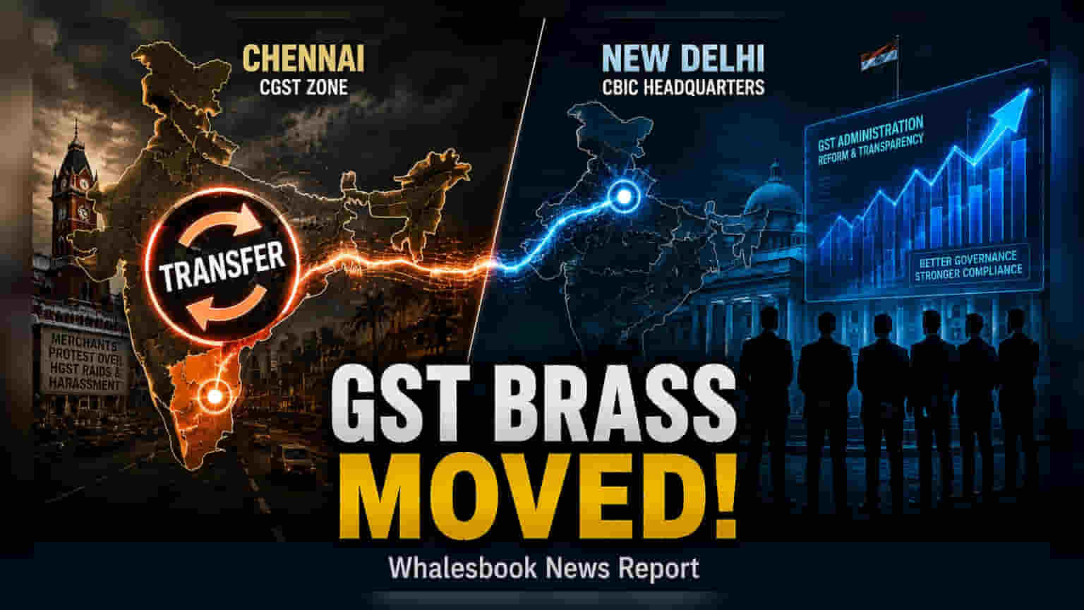 CBIC Transfers 6 Chennai GST Officers to Delhi Following Probe
