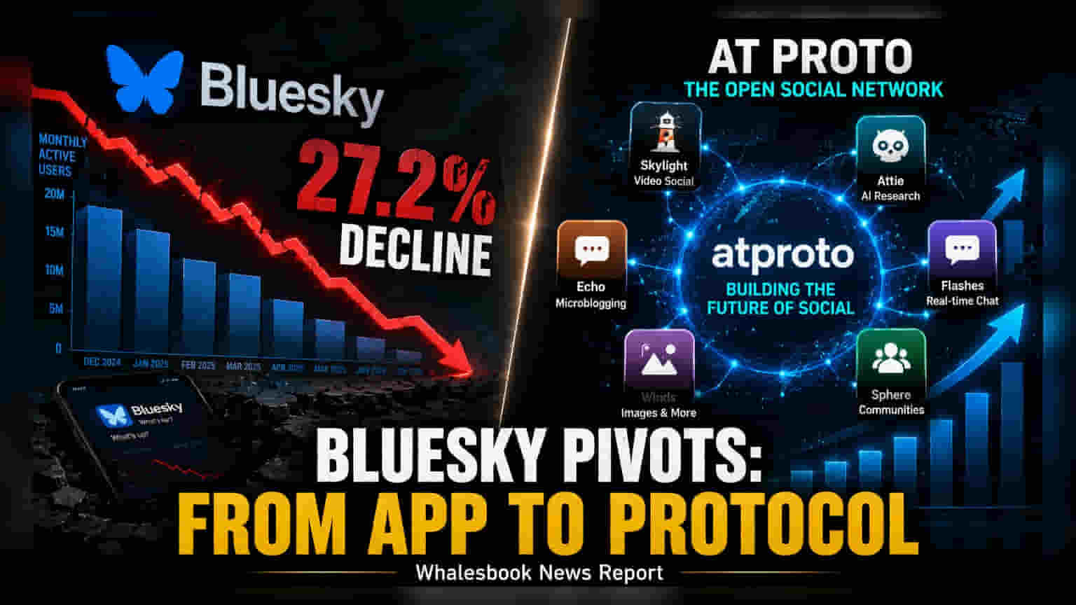 Bluesky Pivots to Protocol Ecosystem Amid Usage Decline