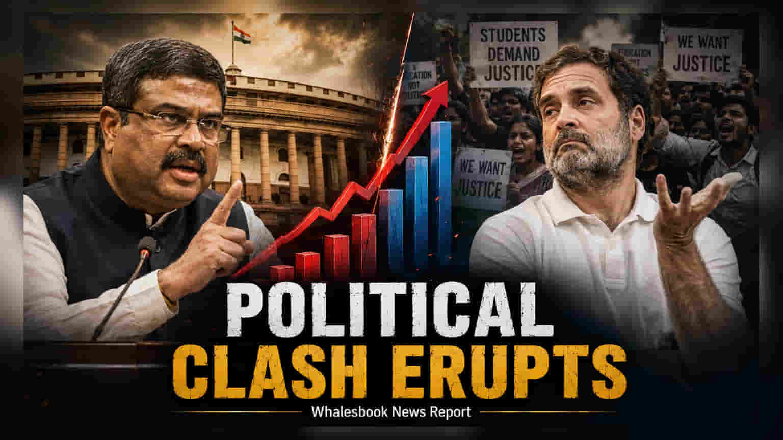 Pradhan Criticizes Rahul Gandhi Over Student Protest Claims