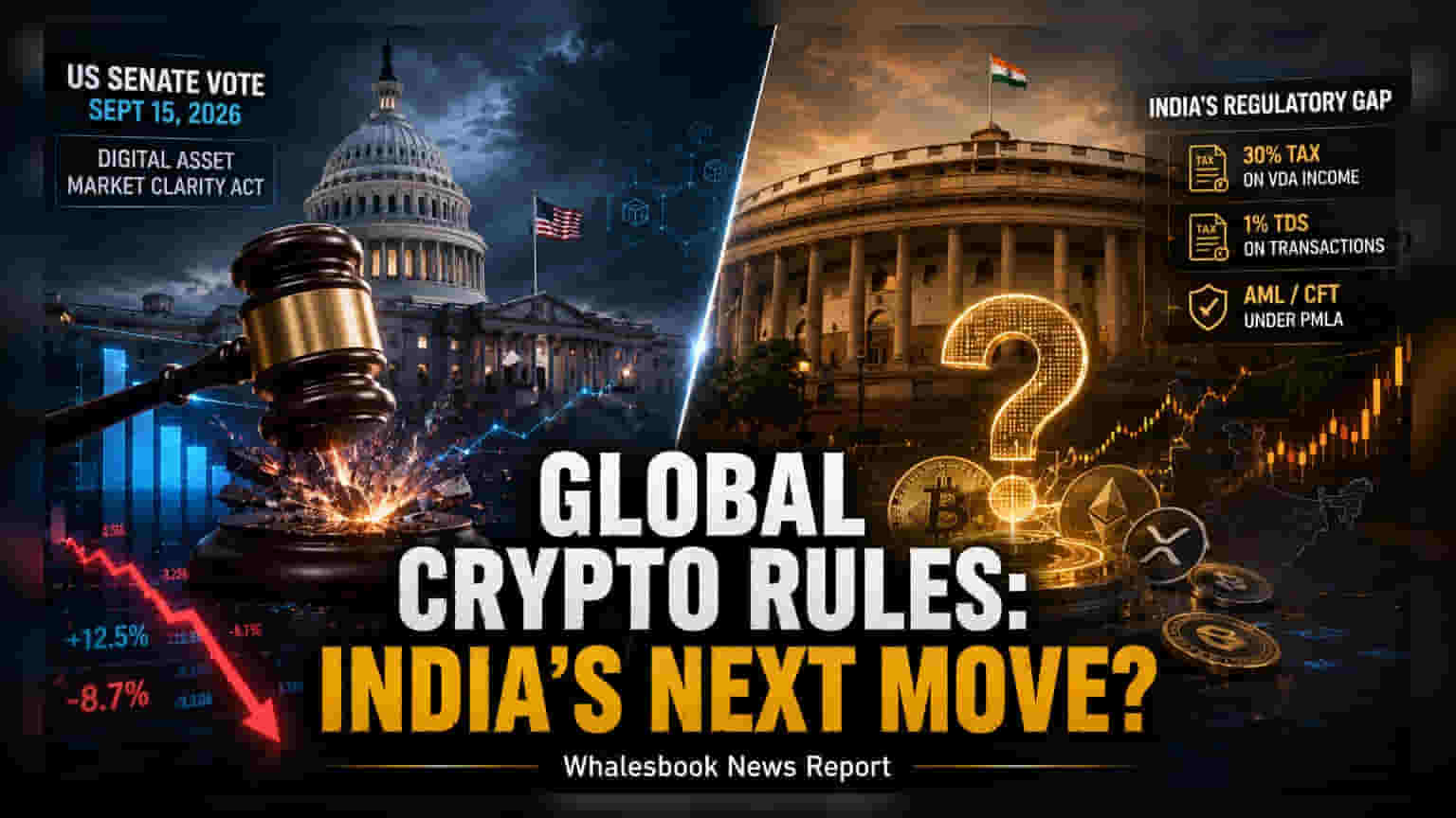 US Crypto Bill Vote Set for September 15; India’s Regulatory Path in Focus